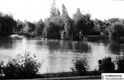 Прикрепленное изображение: Пруд в Гагаринском парке - 1972.jpg